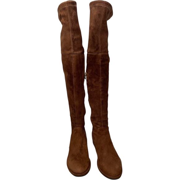 SoleMani Landers Slim 13" Suede Leather Over The Knee High Boots Size: 6.5M - Picture 4 of 7